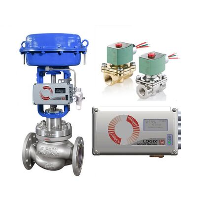 ASCO Solenoïde kleppen en Flowserve Logix 520MD Digitale Hart Valve Positioner Valve Controller