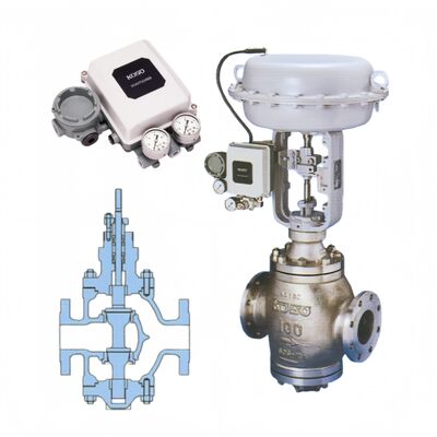 KOSO 520C 530C Doppel zittende bolkleppen met bovengeleiding en ondergang voor de chemische industrie