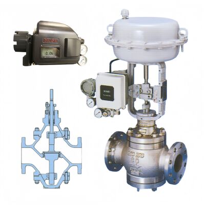 KOSO 520C 530C Doppel zittende bolkleppen met bovengeleiding en ondergang voor de chemische industrie