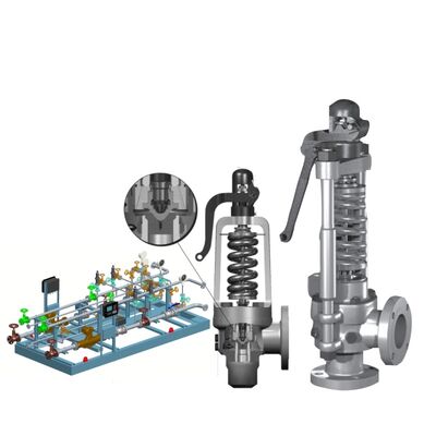 Geconsolideerde Maxiflow veerbeladen veiligheidsklep voor hoge temperatuur stoom met API 526 standaard