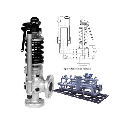 Geconsolideerde Maxiflow veerbeladen veiligheidsklep voor hoge temperatuur stoom met API 526 standaard