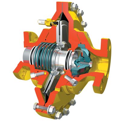 Emerson Tartarini Pneumatische gasregulator 2 FL BP/FR Terugdruklaagdrukkoolstofstaalverlagingsregulator