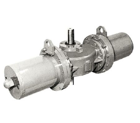 KOSO 331L 331T 3-weg kogelkranen met 6300RB pneumatische actuatoren voor petrochemische regeltoepassingen