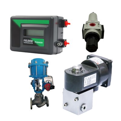 Emerson Fisher FIELDVUE DVC2000 Digitale Valve Positioner HART 4-20mA Single/Double Acting, met NORGREN 6215/6215L Straight Through 3/2 5/2 Explosion-proof Solenoid Valve