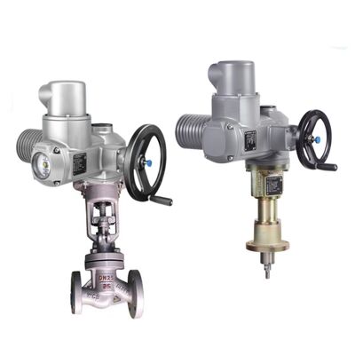 Chinese Globe Valve Body AUMA SA Multi-turn Electric Control Valve Actuators met LE lineaire aandrijvingseenheden