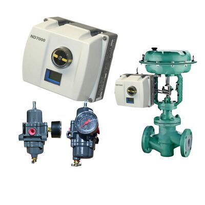 Neles ND7000 Digitale klepcontroller met HART Communicatie IP66 Bescherming en Loop Powered Fisher 67CFR Filter Regulator