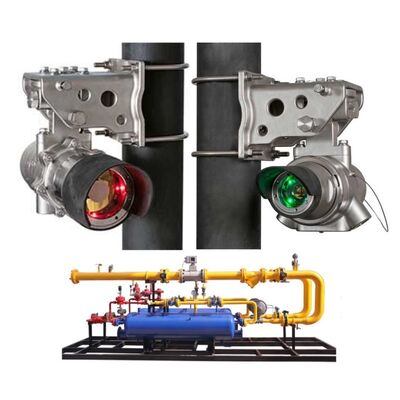 DET-TRONICS FlexSight LS2000 Open Path Infrarood Koolwaterstofgasdetector met Dual-wavelength Infrarooddetectie, Roestvrijstalen Behuizing en 200 Meter Detectiebereik
