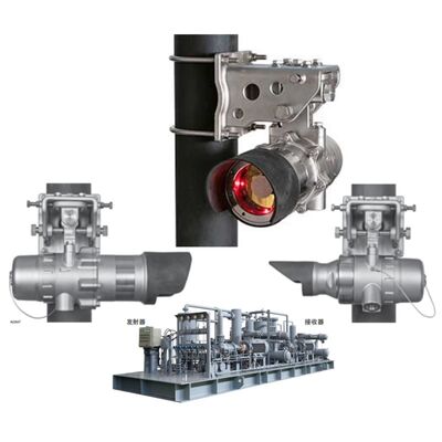DET-TRONICS FlexSight LS2000 Roestvrijstalen Open Pad Infrarood Gasdetector met 200 m Detectiepad en Verwarmde Optiek