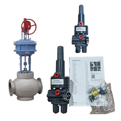 Fisher 377 Pneumatische signaalversterker en DVC6200 Digitale Valve Positioner voor industrieel gebruik