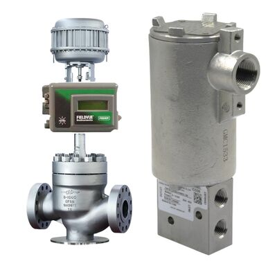 Chinese fabrikant van industriële regelkleppen; Fisher DVC2000 FIELDVUE Series positioners; Installatie en inbedrijfstelling van HART-protocolapparaten en IMI Norgren 6313 Series solenoïdekleppen