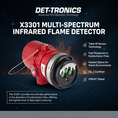 LNG-installatie Vlammelder Multispectrum IR Vlammelder DET-TRONICS X3301 Branddetectie Sensor Prijs