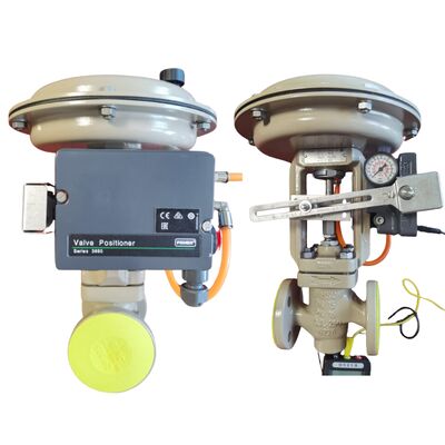 Fisher 3660/3661 Valve Positioner met 67CFR Filter Regulator voor Pneumatische Sturing Valves ¢ Elektro-Pneumatische Positioner, 4-20mA, roestvrij staal Temperatuurbereik min 40°C tot 85°C