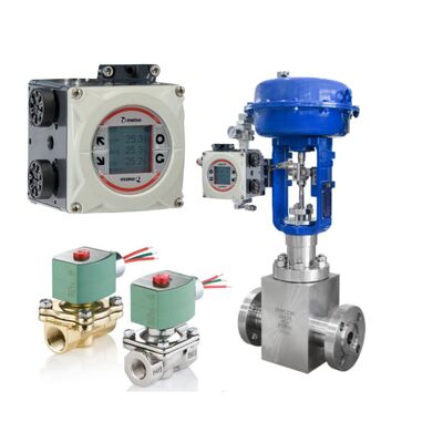 Chinese regelklep met Valmet Me-tso Neles NDX Smart Valve Controller met ASCO magneetklep