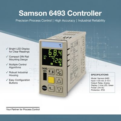 Samson Process Control Unit Samson Controller 6493 Compacte controller voor het monteren van panelen