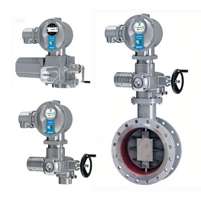 SIPOS SEVEN 2SQ7 Elektrische actuator met KOSO 620S drievoudig excentrische vlinderklep voor thermische energie en petrochemie