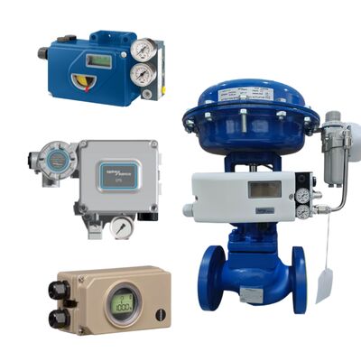 Concurrerende pneumatische regelklep en FISH-ER-regelaar 67CFR en elektropneumatische controller Spiraxsarco regelklepstandsteller EP6SLS1-A
