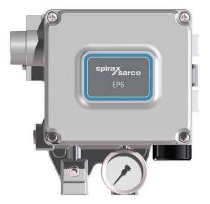 Concurrerende pneumatische regelklep en FISH-ER-regelaar 67CFR en elektropneumatische controller Spiraxsarco regelklepstandsteller EP6SLS1-A