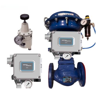 New Pneumatic AZBIL Control Valve and Electro-Pneumatic Positioner Spiraxsarco EP6SLS1-A and Masoneilan SVI2 SVI3