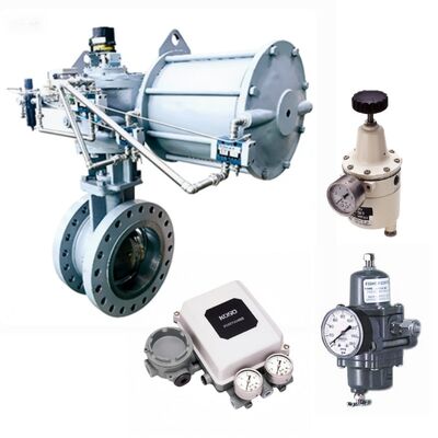 KOSO 730E 732E Drievoudig excentrisch vlinderklep met Fisher 67CFR KOSO PRF300 regulator