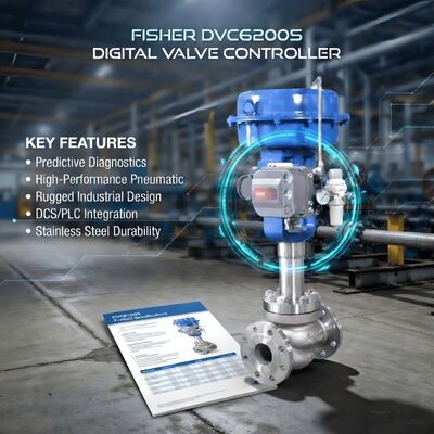 In voorraad F-isher DVC6200 FIELDVUE Digitale HART Valve Positioner 4-20mA Elektro Pneumatische Controller voor Pneumatische Actuator