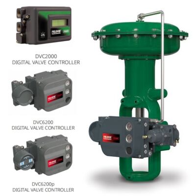 Fisher 657 667 Membraanactuatoren met DVC2000 DVC6200 Positie-regelaar voor Olie Gas Chemische Energie