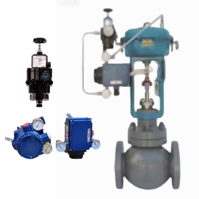 Wuzhong ASB APB Drukbalansed Single Seat Control Valve met Azbil AVP300 Positioner Chemical Oil Gas
