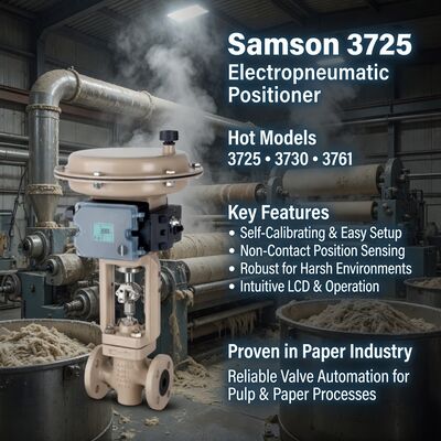 Gloednieuwe Originele Duitsland Samson 3725 Elektropneumatische Klepstandsteller enkelwerkend Samson 3725 3730-3 3731