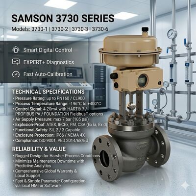 Nieuwe SAMSON 3730 Smart Valve Positioner 3730-3 3730-4 Positioner 3277 Pneumatische actuator