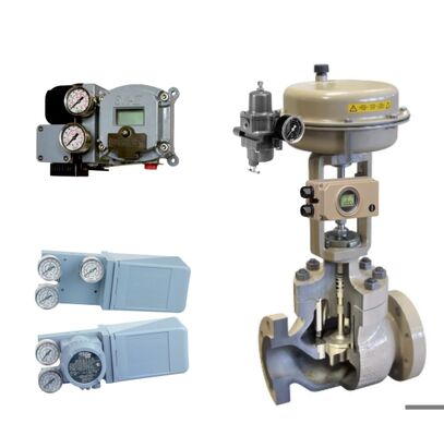 Samson pneumatische regelklep en Masoneilan SVI2 slimme digitale regelklepstandsteller en betrouwbare 4700E elektropneumatische controller en Samson 3730-3