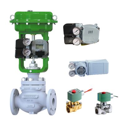 Samson pneumatische regelklep en Masoneilan SVI2 slimme digitale regelklepstandsteller en betrouwbare 4700E elektropneumatische controller en Samson 3730-3