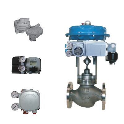 Samson pneumatische regelklep en Masoneilan SVI2 slimme digitale regelklepstandsteller en betrouwbare 4700E elektropneumatische controller en Samson 3730-3