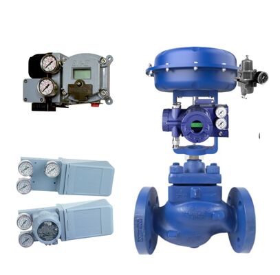 Spiraxsarco pneumatische regelklep en Masoneilan SVI2 regelklepstandsteller en betrouwbare 4700E elektropneumatische controller en FOXBORO klepstandsteller SRD991