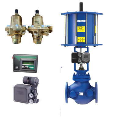 Nieuwe en betrouwbare pneumatische regelklep Spiraxsarco en FISH-ER regelaar 67DFR en controller DVC2000 3582I en Masoneilan klepstandsteller SVI2