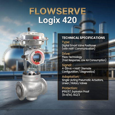 Leverancier ASCO 210 8220 8262 8263 Serie Solenoïde Valve Flowserve Logix 420 Digitale HART Valve Positioner met LCD-scherm