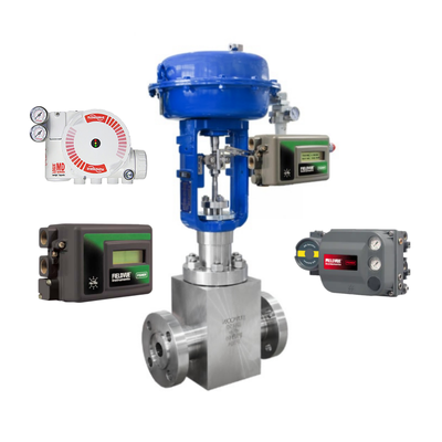 Pneumatische kogelklepcontroller DVC6200 DVC2000 en ASCO-magneetklep en FLOWSERVE 3200MD 520MD 3800MD klepstandsteller