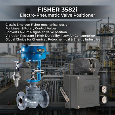 F-isher 3582i Mechanische elektro-pneumatische klep positioner OEM Single Acting Control Valves