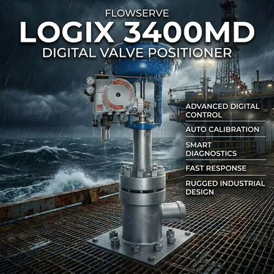 Op maat gemaakte pneumatische diafragma klep met HART Communicatie IP66 bescherming en 4-20 mA DC Input Smart Control Valve Positioner