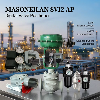 Masoneilan SVI2 AP Smart Digital Valve Controller Control Valve Positioner China CHUNHUI Controls Solenoid Valve Leverancier