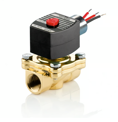 ASCO 210 Serie 2 Way Messing Solenoïde Valve Pilot Gewerkt Normaal Gesloten Waterlucht Gas Fluid Control