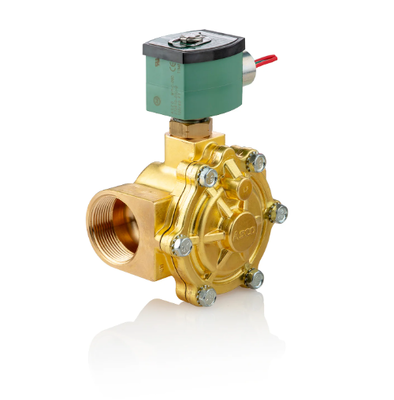 ASCO 210 Serie 2 Way Messing Solenoïde Valve Pilot Gewerkt Normaal Gesloten Waterlucht Gas Fluid Control