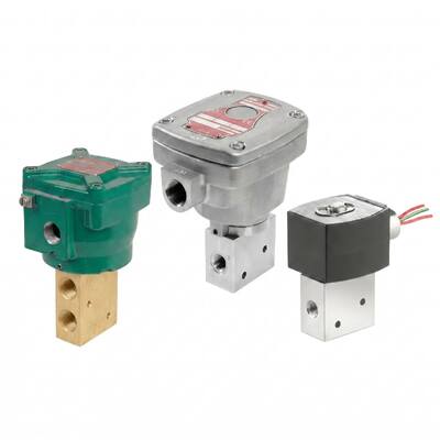 ASCO 8327-serie 3-weg magneetventiel met 2 posities, direct werkende pneumatische actuator met hoge stroomregeling