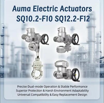 Hoge prestaties OEM industriële Auma regelklep elektrische actuatoren Sq10.2-f10 Sq12.2-f12