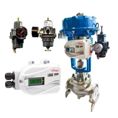 Flowserve Logix 1500 Digitale Valve Positioner met HART 7 Communicatie IP66 NEMA 4X Bescherming en 4?? 20 mA DC Input Signal