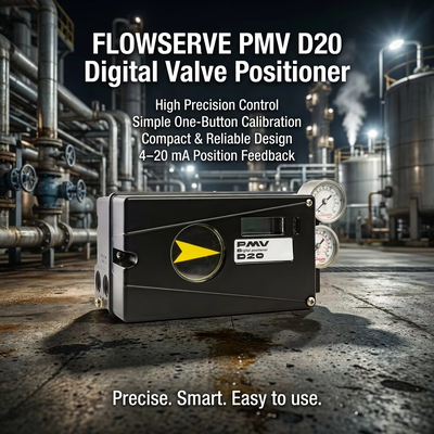 Flowserve PMV D20 Digitale Valve Positioner met HART Communication IP66/NEMA 4X Gehalte en 4-20 mA DC Input