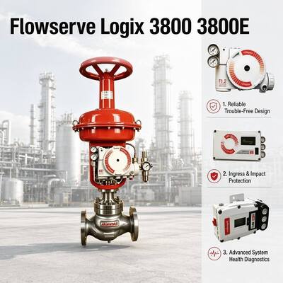 Hoogprecisie Flowserve Logix 3800 3800E Digitale Valve Positioner Betrouwbare Controle Valve onderdelen in voorraad