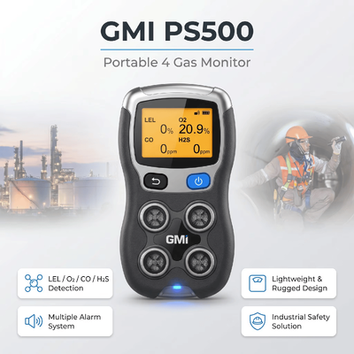 GMI PS200 PS500 Draagbare gasdetector H2S CO O2 Brandbare gasmonitor Industriële veiligheid Gasdetector