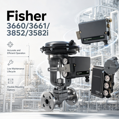 Originele op voorraad F-isher 3660/3661/3852/3582i kogelgas OEM elektropneumatische klepstandstellers