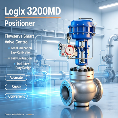 Chinese Control Valve with Flowserve Logix 3200MD Digital Valve Positioner HART Smart Control