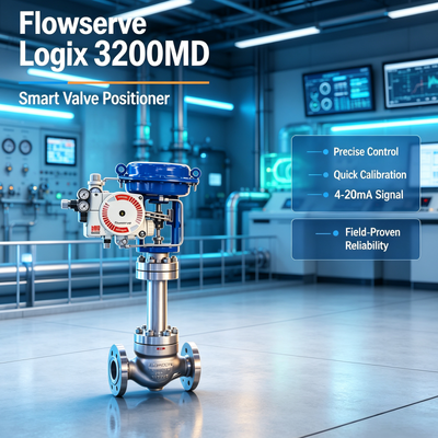 High Quality Flowserve Logix 3200MD Digital Valve Positioner HART Smart Control with ASCO Solenoid Valve