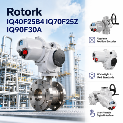 Fabrieksgroothandel Rotork IQ40F25B4 IQ70F25Z IQ90F30A Intelligente Multi-Turn Elektrische Actuator IP68 voor Industriële Klep